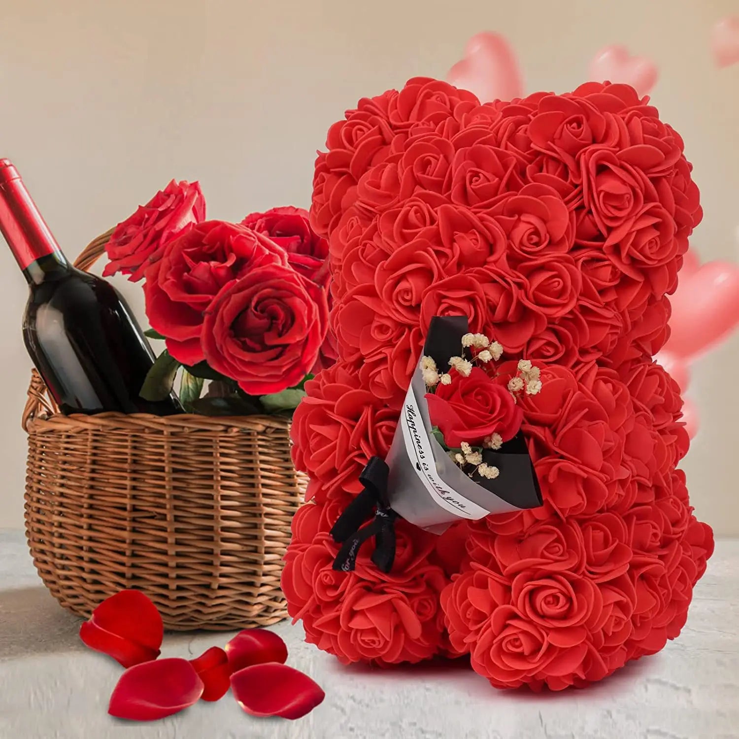 Rose Bear With Bouquet